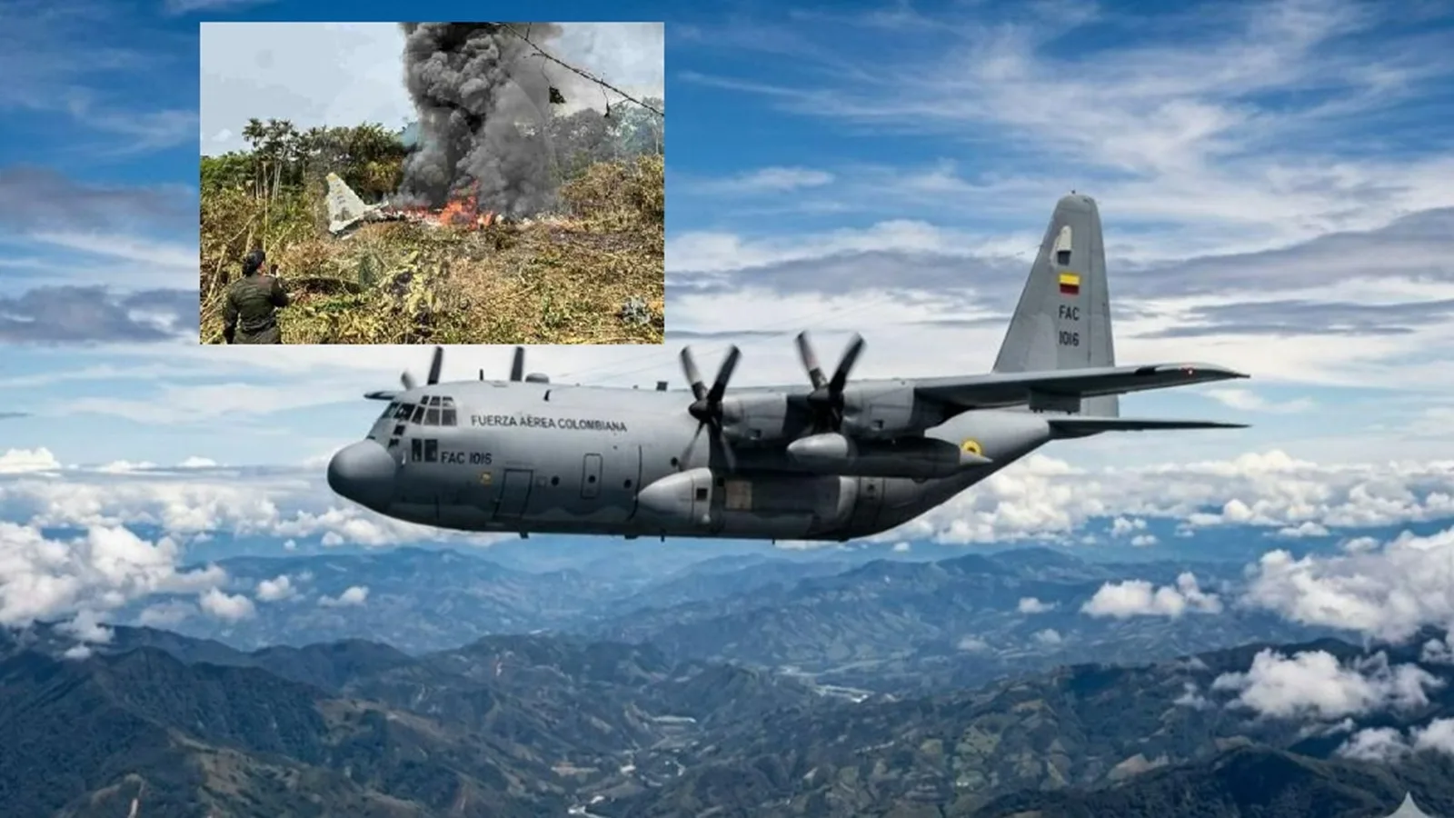 ¿Lo tenían guardado? Avión Hércules accidentado en Putumayo no tenía seguro pese a millonario déficit advertido por la FAC