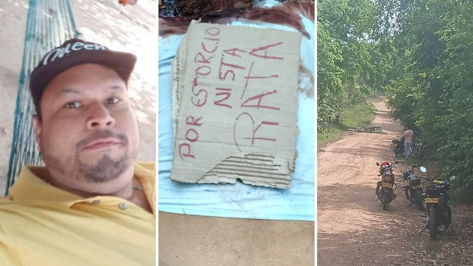 Hallan hombre asesinado con panfleto intimidatorio en zona rural de Chimichagua