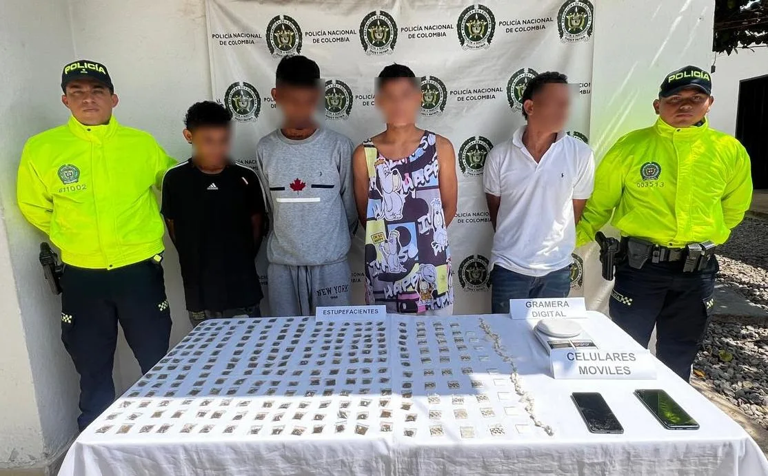 Desmantelan red de microtráfico en El Paso y Astrea ¡Cuatro capturados!