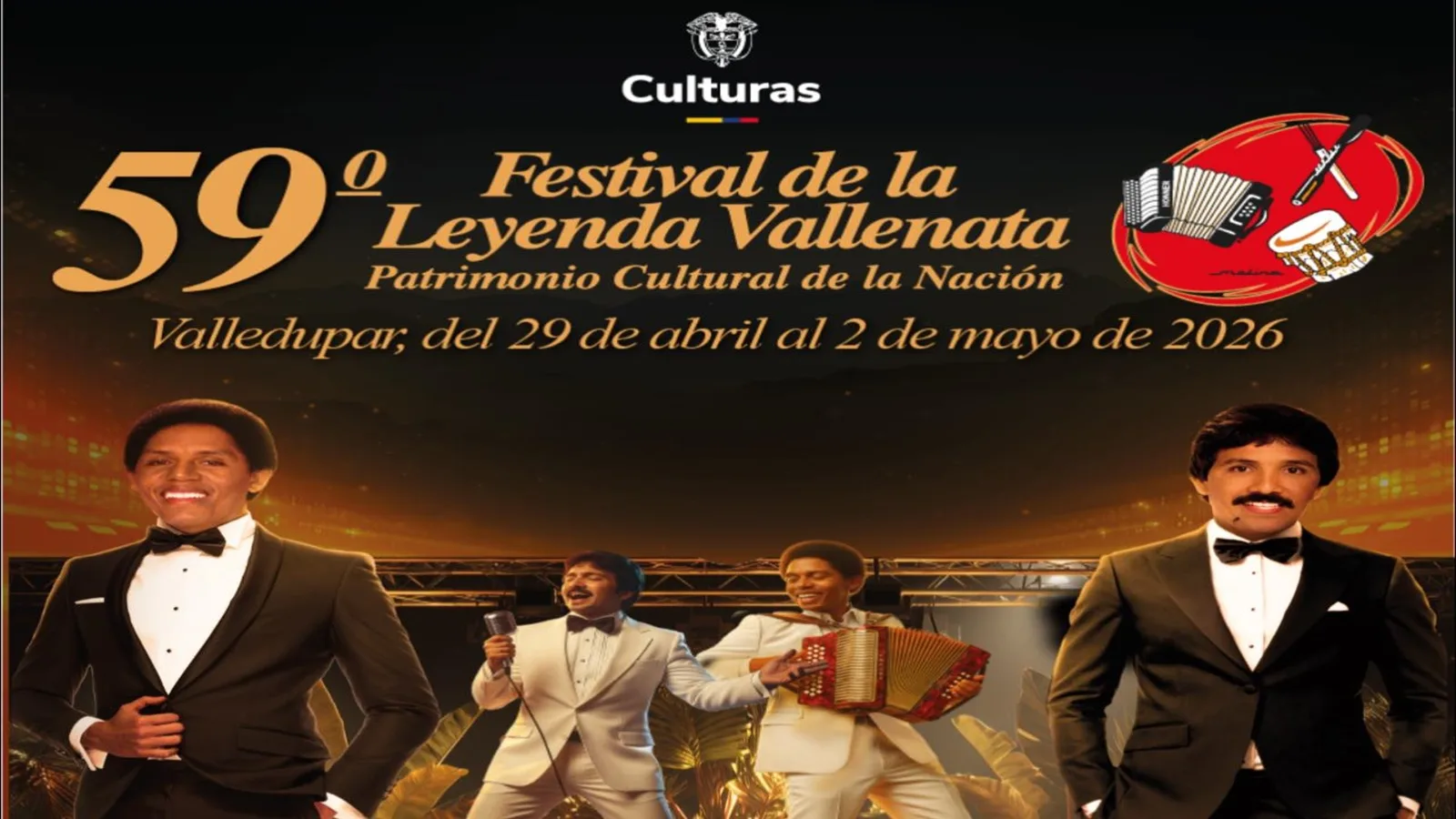 ¡Comienza la cuenta regresiva!: esta es la programación del Festival de la Leyenda Vallenata 2026