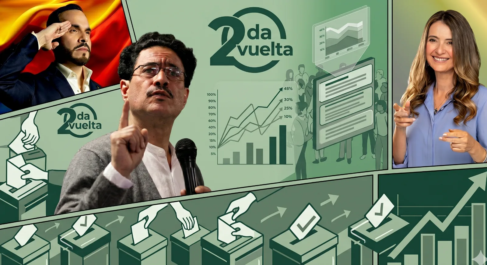 Iván Cepeda se consolida como líder en nueva encuesta, pero la disputa por la segunda vuelta sigue abierta