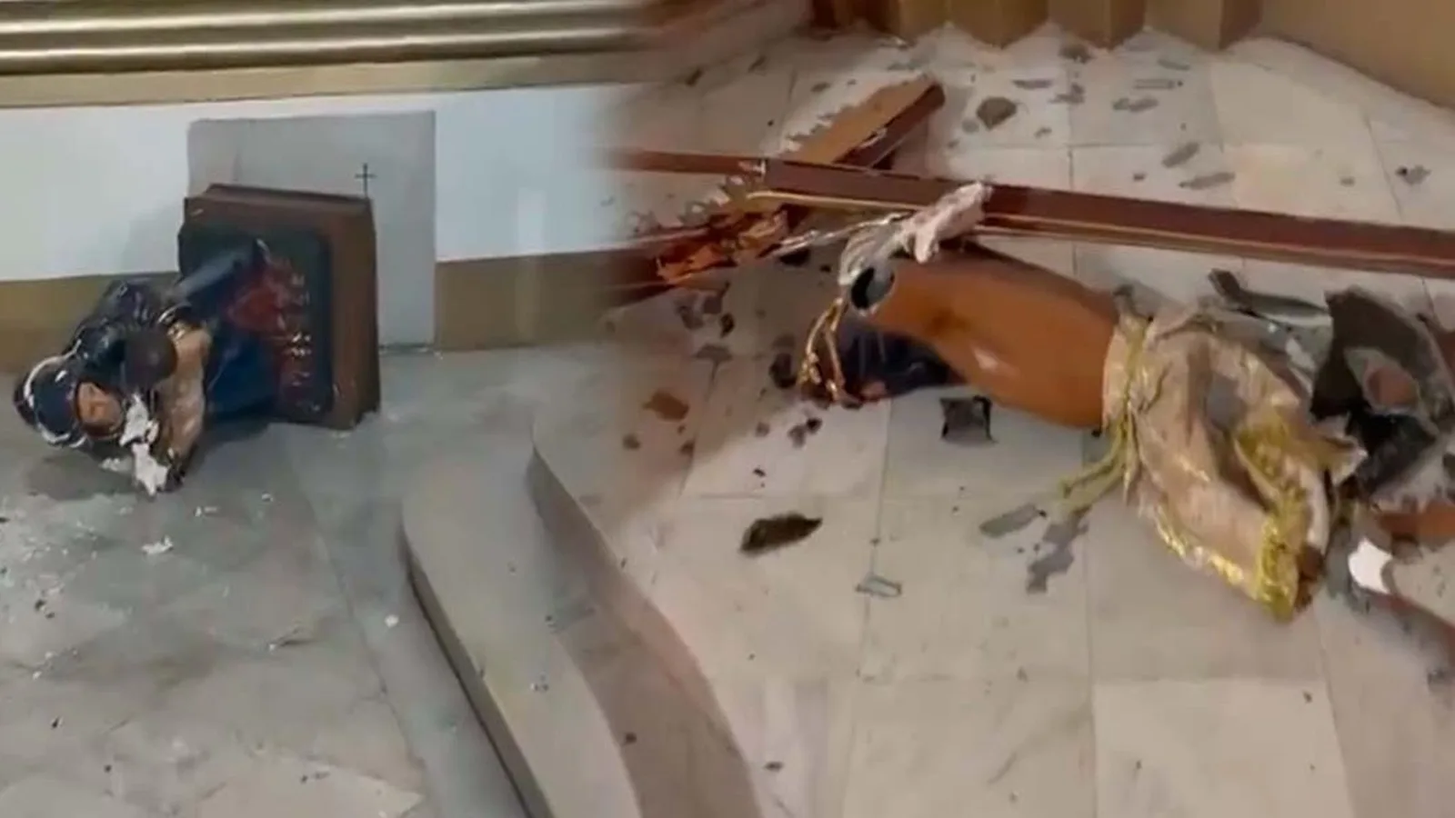 “Decía ser el diablo”: hombre destruyó imágenes religiosas dentro de la Iglesia La Ermita en Cali