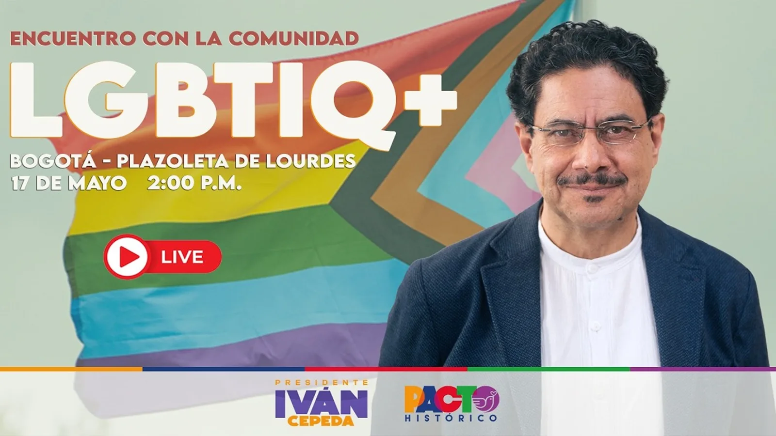 “La comunidad LGBTIQ+ tendrá un papel protagónico”: Iván Cepeda promete mayor inclusión en un eventual gobierno