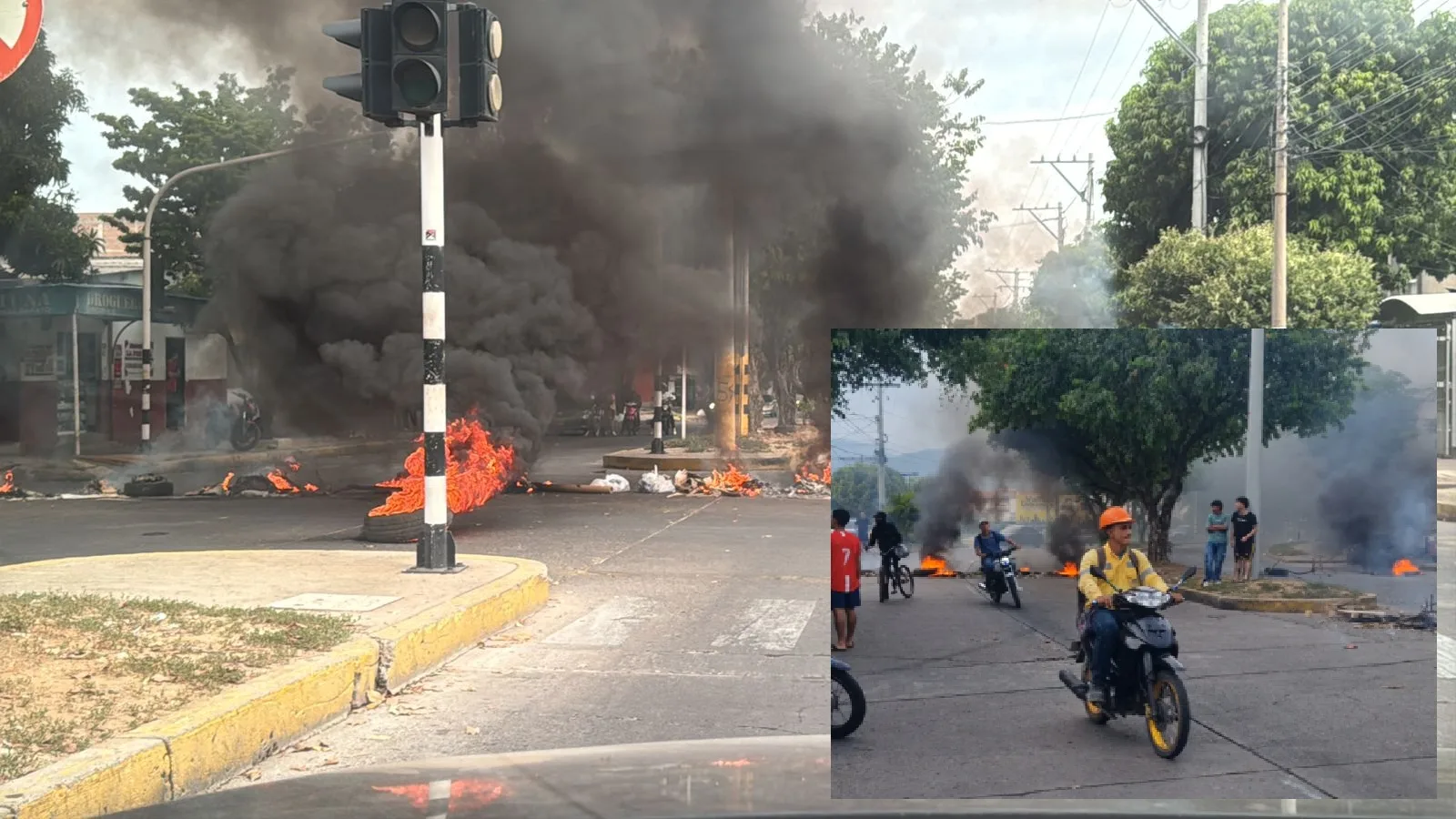 Valledupar en llamas: comunidad de la comuna 5 bloquea vías por constantes fallas en el servicio de energía