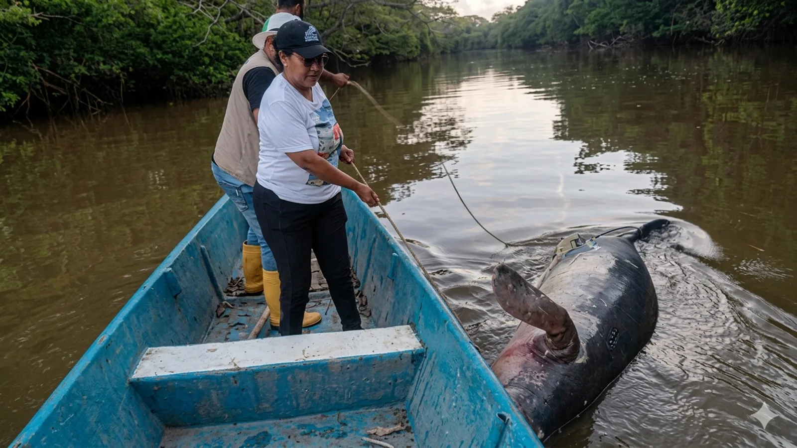 Alarma ambiental en Barrancabermeja: contaminación en la ciénaga El Llanito ya habría causado la muerte de más de 17 manatíes