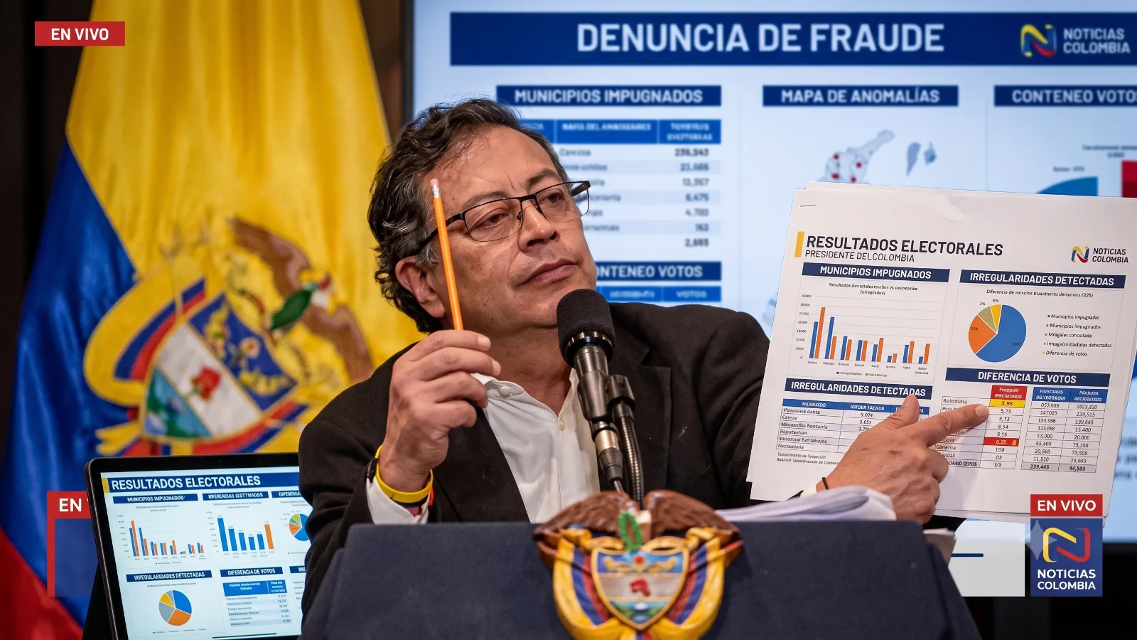 Estas son las cuentas con las que Petro justifica sus dudas acerca del resultado de las elecciones