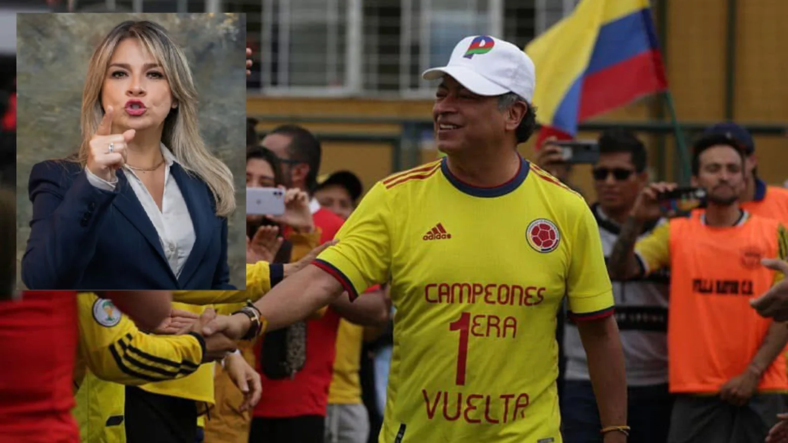 “Jódase usted”: Vicky Dávila aviva la polémica y le saca un recuerdito a Gustavo Petro cuando usaba la camiseta de la selección en su campaña presidencial