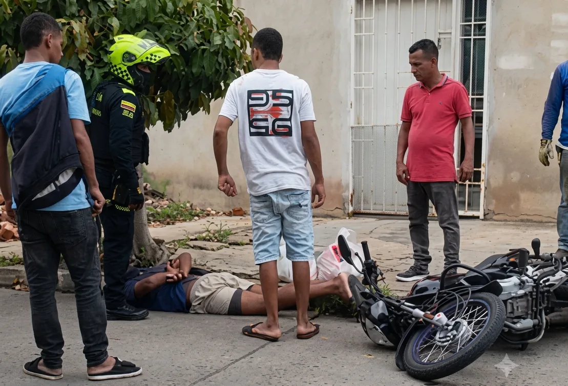 Persecución en Valledupar termina con dos capturados por incumplir medida de ‘parrillero hombre’