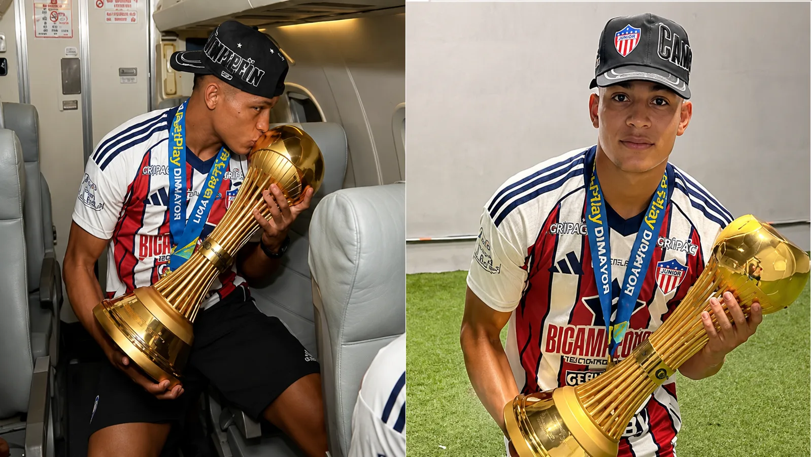 De Villanueva a la gloria: Daniel Socarrás celebró el bicampeonato con Junior de Barranquilla