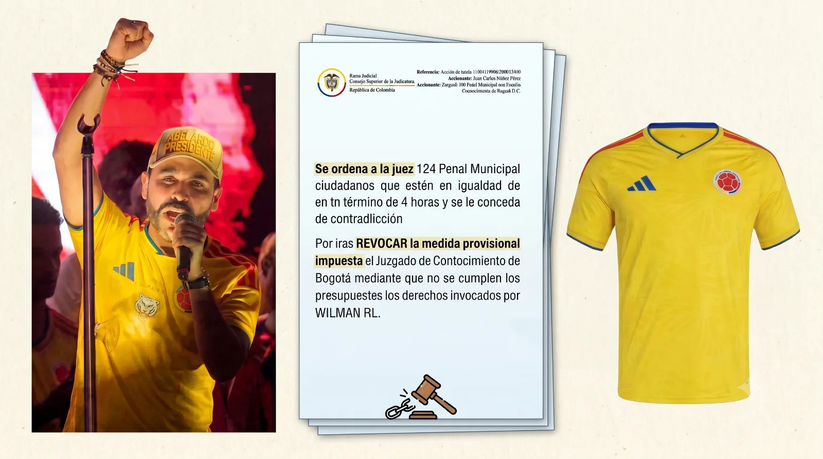 Juez revoca medida que restringía uso de la camiseta de la Selección Colombia en campaña presidencial