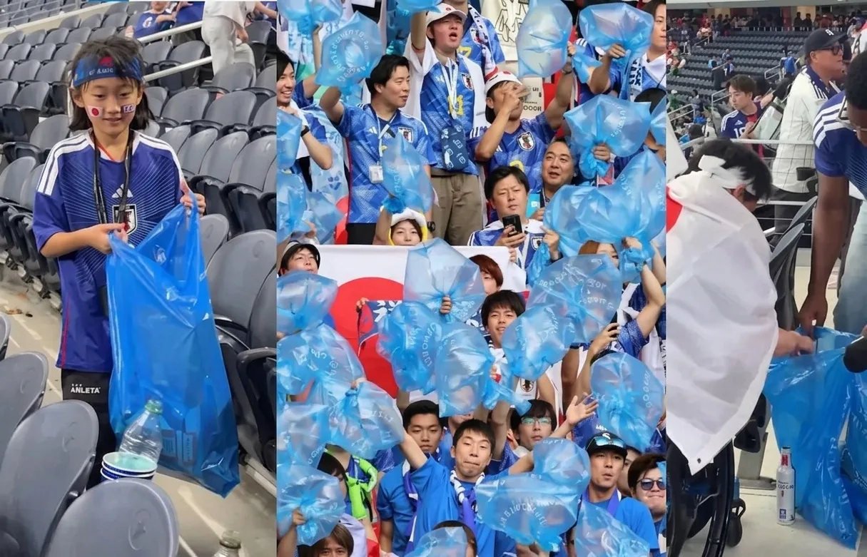 ¡Japón vuelve a dar ejemplo en el Mundial! Hinchas limpiaron el estadio tras el partido y conquistaron las redes