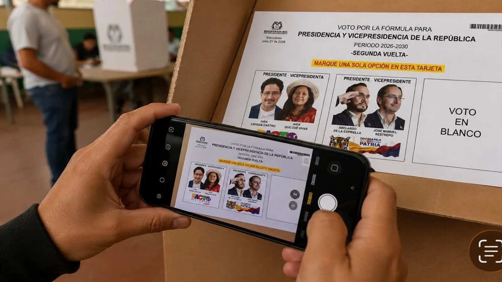 ¡Ojo votantes! Gobierno prohíbe celulares y cámaras en puestos de votación para la segunda vuelta presidencial
