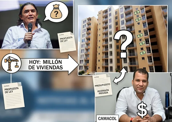 Camacol cuestiona viabilidad financiera de construir un millón de viviendas y pide claridad sobre su financiación