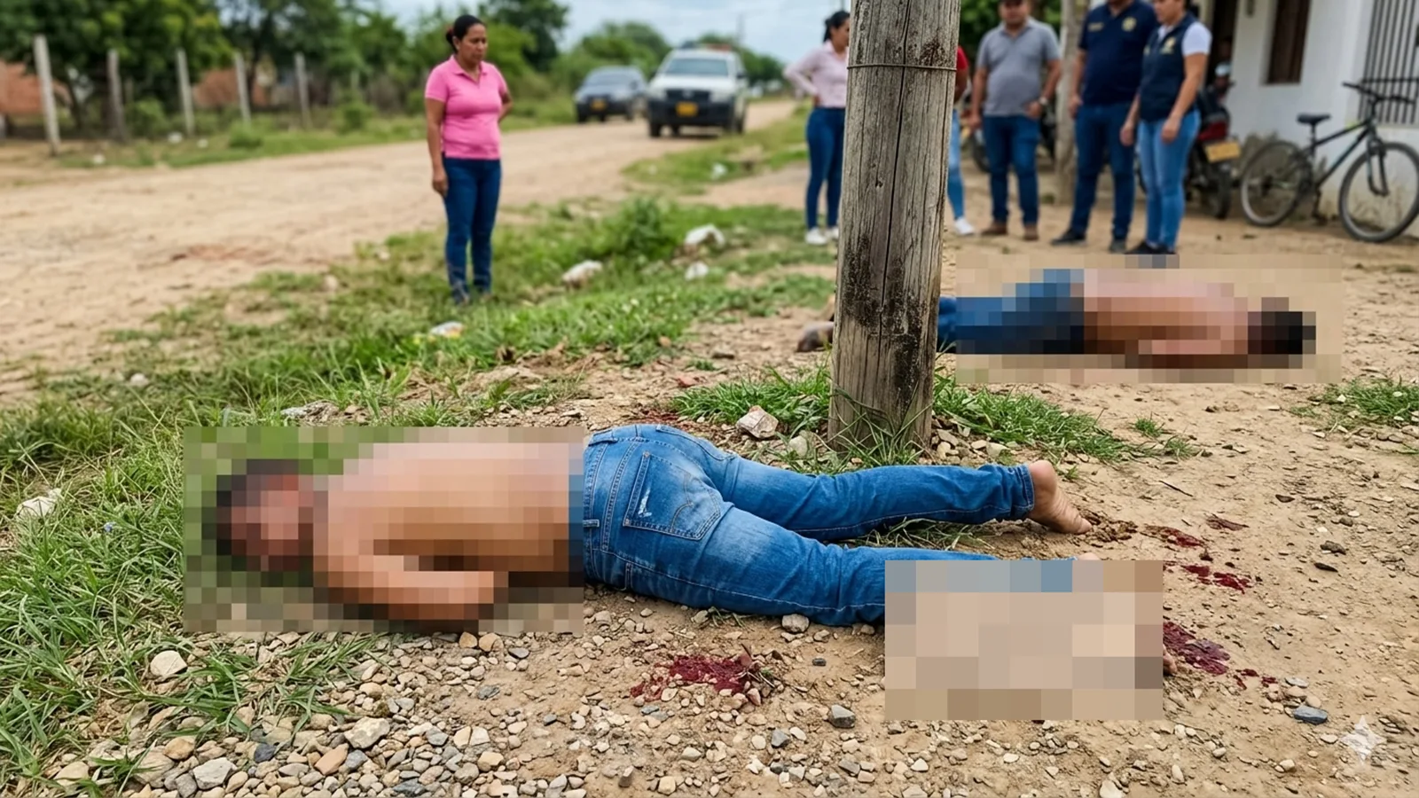 Hallan dos hombres asesinados y con mensaje intimidatorio en zona rural de Riohacha