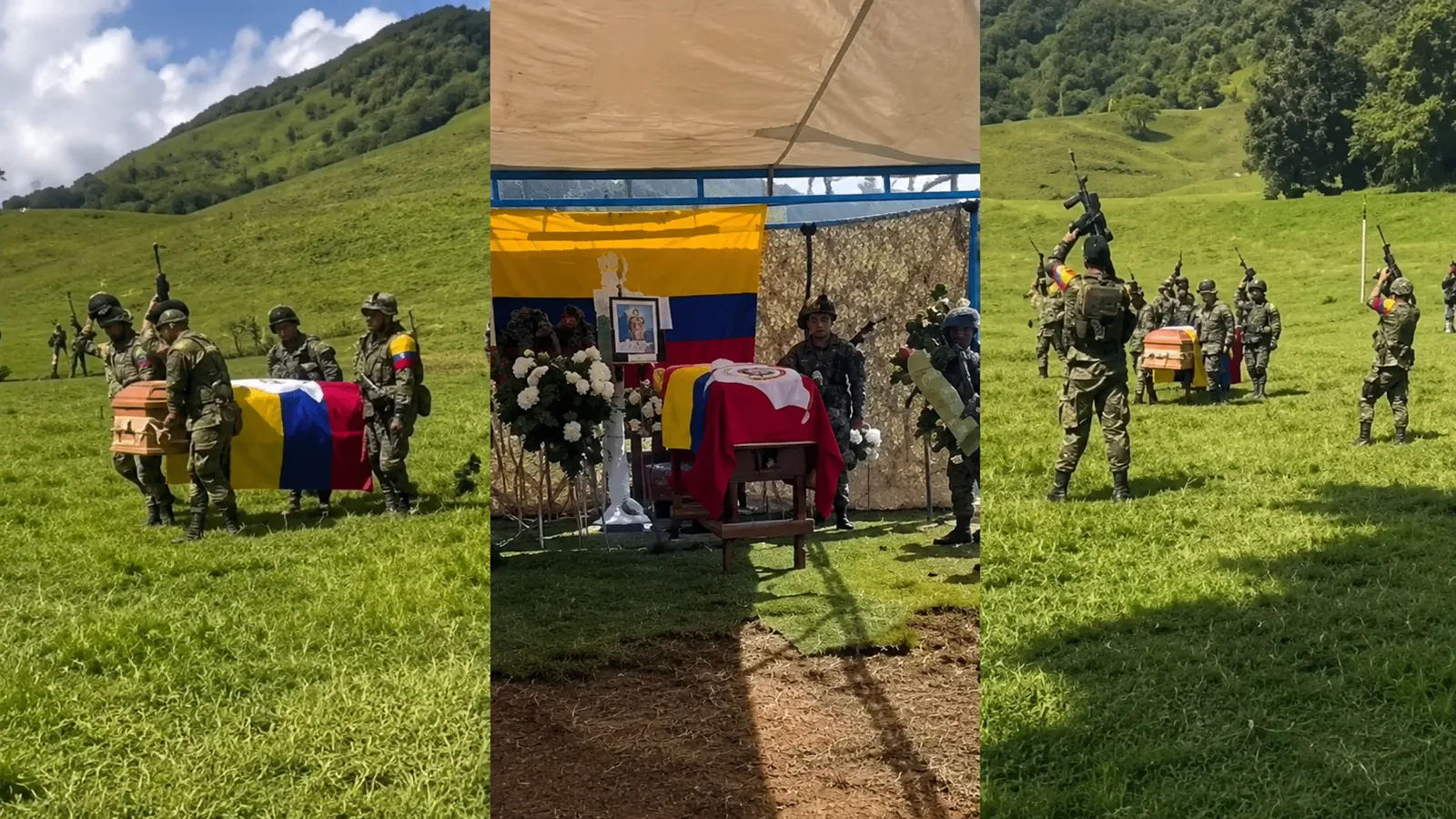 Video muestra el funeral de alias ‘Marlon’, cabecilla de las disidencias abatido en operación militar