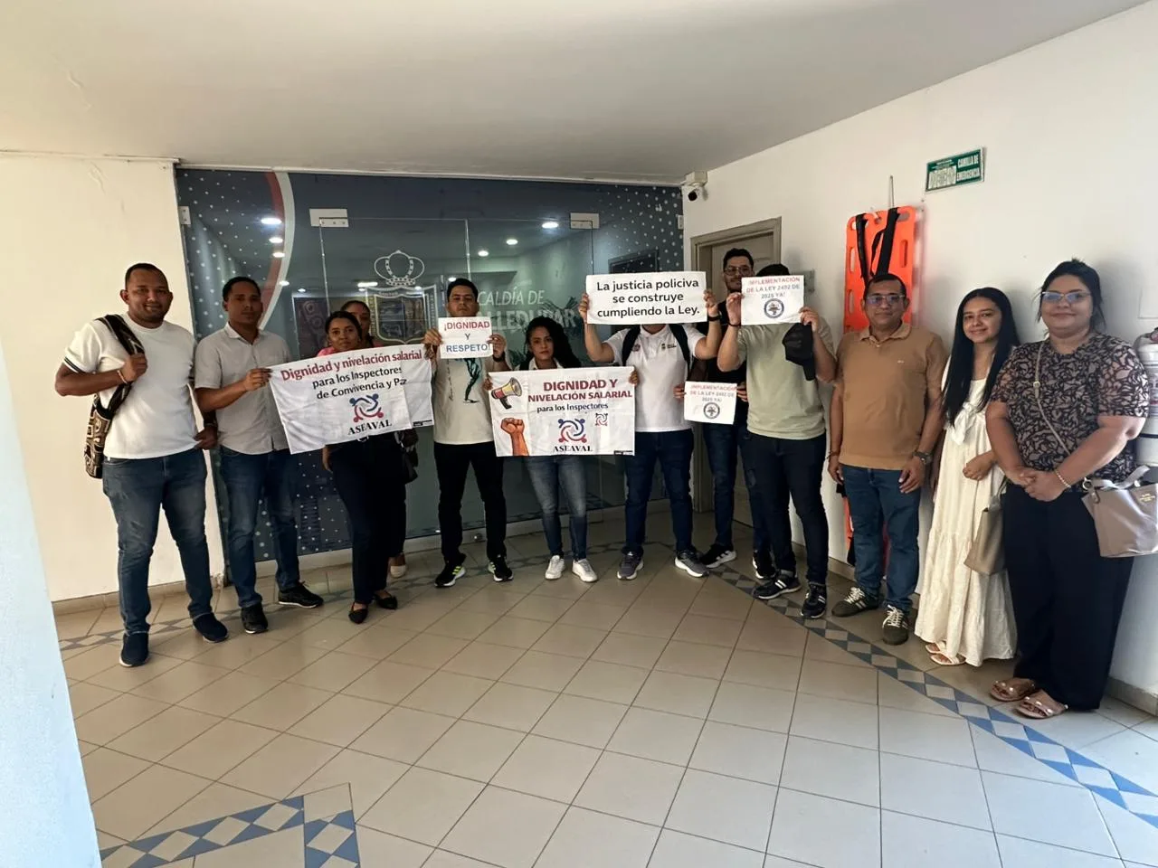 Inspectores de Policía de Valledupar denuncian incumplimiento de ley que mejora sus condiciones laborales