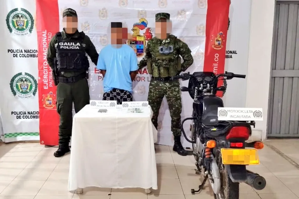 Capturan en Bosconia a presunto extorsionista que exigía dinero a comerciantes