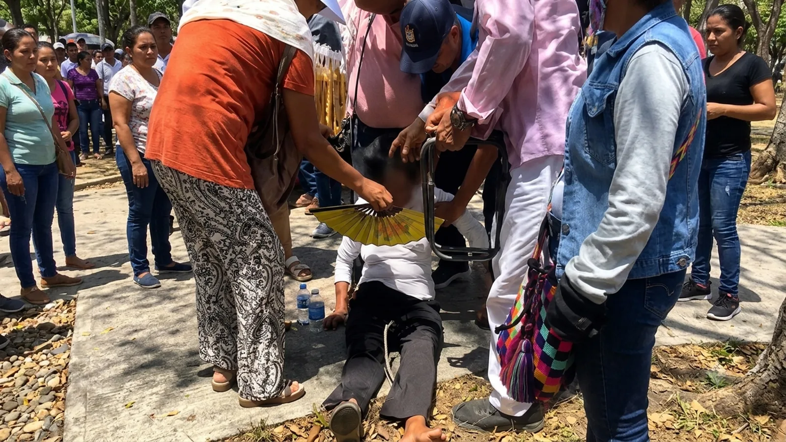 ¿Cuántas veces someteremos a esto a nuestros adultos mayores? Caos, largas filas y desmayos en la entre del subsidio Colombia Mayor en Valledupar