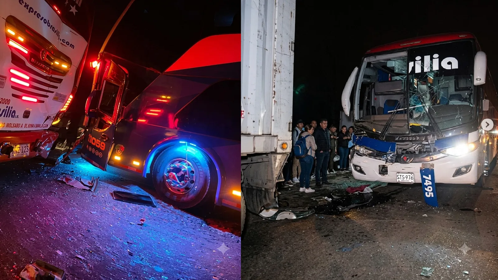 Aparatoso choque entre dos buses y una tractomula deja varios heridos en la vía San Roque–Curumaní