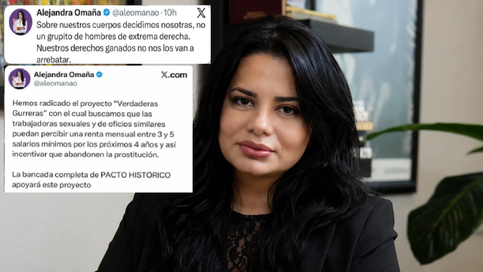Exactriz porno y senadora del Pacto Histórico Alejandra Omaña desata polémica con sus primeras propuestas en el Senado: plantea renta de hasta $8.700.000 para trabajadoras sexuales