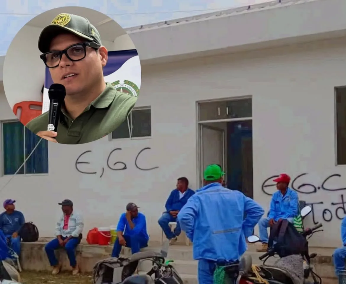 Hombres armados irrumpieron en obras del acueducto de La Jagua de Ibirico y dejaron mensajes alusivos al EGC