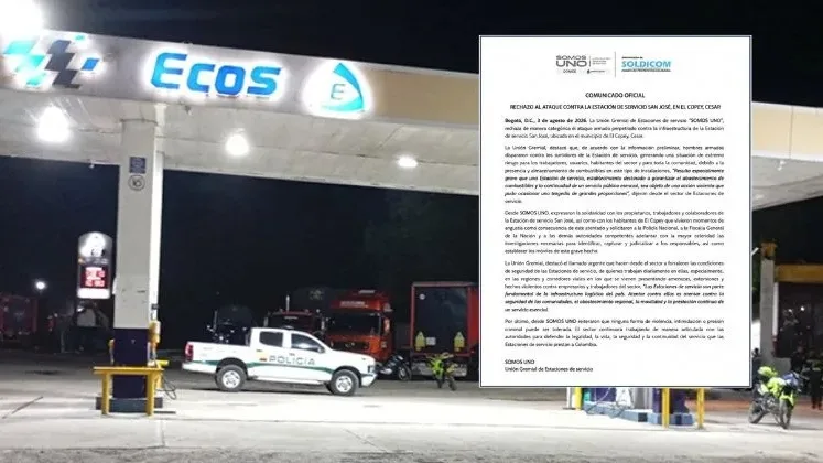 Fendipetróleo pide reforzar la seguridad tras ataque armado contra estación de servicio en El Copey