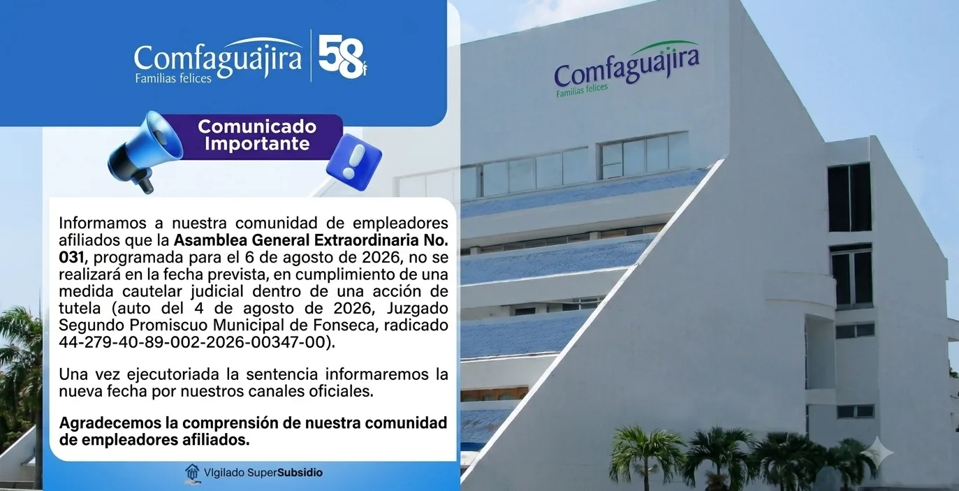 Juez frena elección en Comfaguajira: aplazan asamblea tras solicitud de la senadora Claudia Zuleta