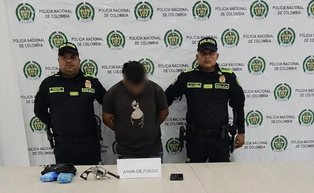 Capturan a joven con un revólver y más de 150 dosis de droga en Agustín Codazzi