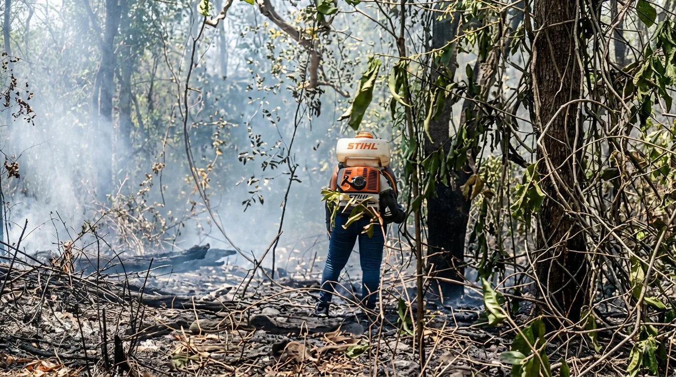 Incendios forestales cercan a Poponte y consumen extensas zonas de la Serranía del Perijá