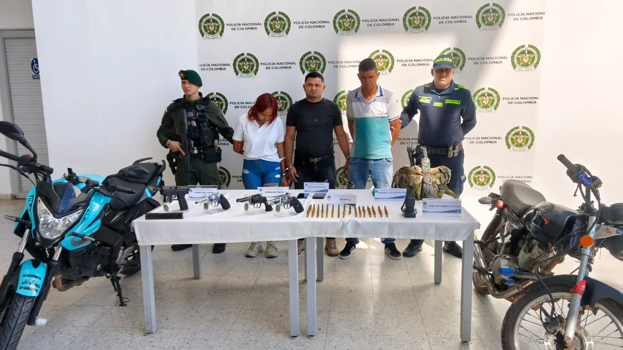 Capturan a tres presuntos integrantes del Clan del Golfo en el Cesar.