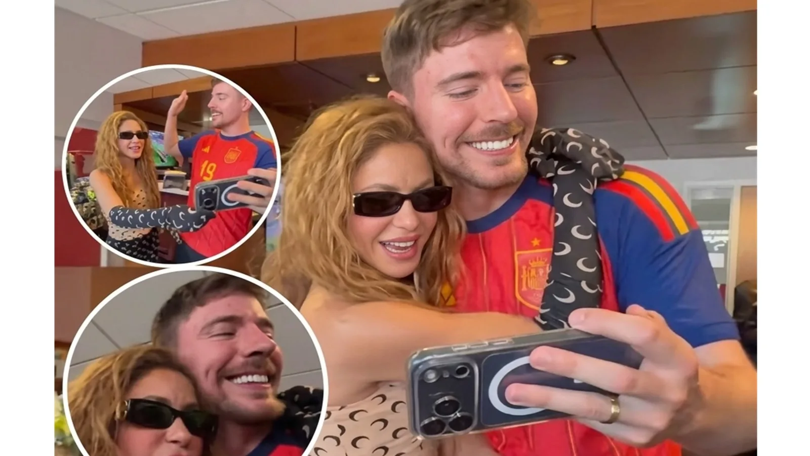 Tras encontrarse en un aeropuerto, Shakira y MrBeast anuncian que se unirán para construir más colegios en Colombia