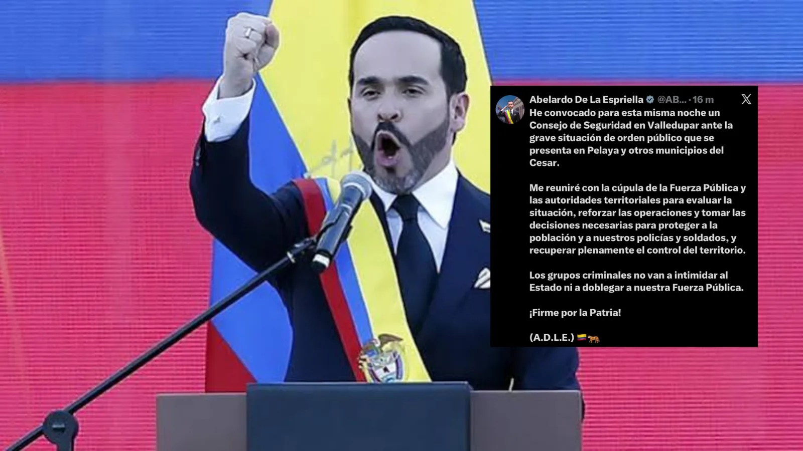 Presidente convoca Consejo de Seguridad en Valledupar por situación en Cesar