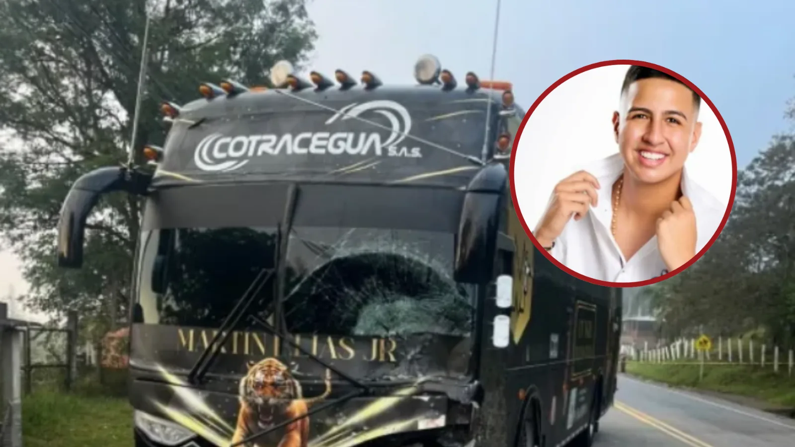 Dos personas mueren en accidente entre motocicleta y bus de agrupación vallenata