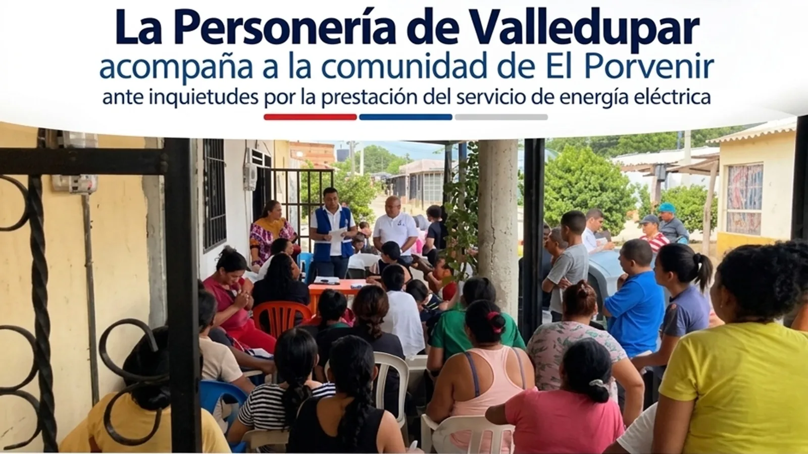 Personería acompaña a habitantes de El Porvenir por reclamos sobre cobros de energía