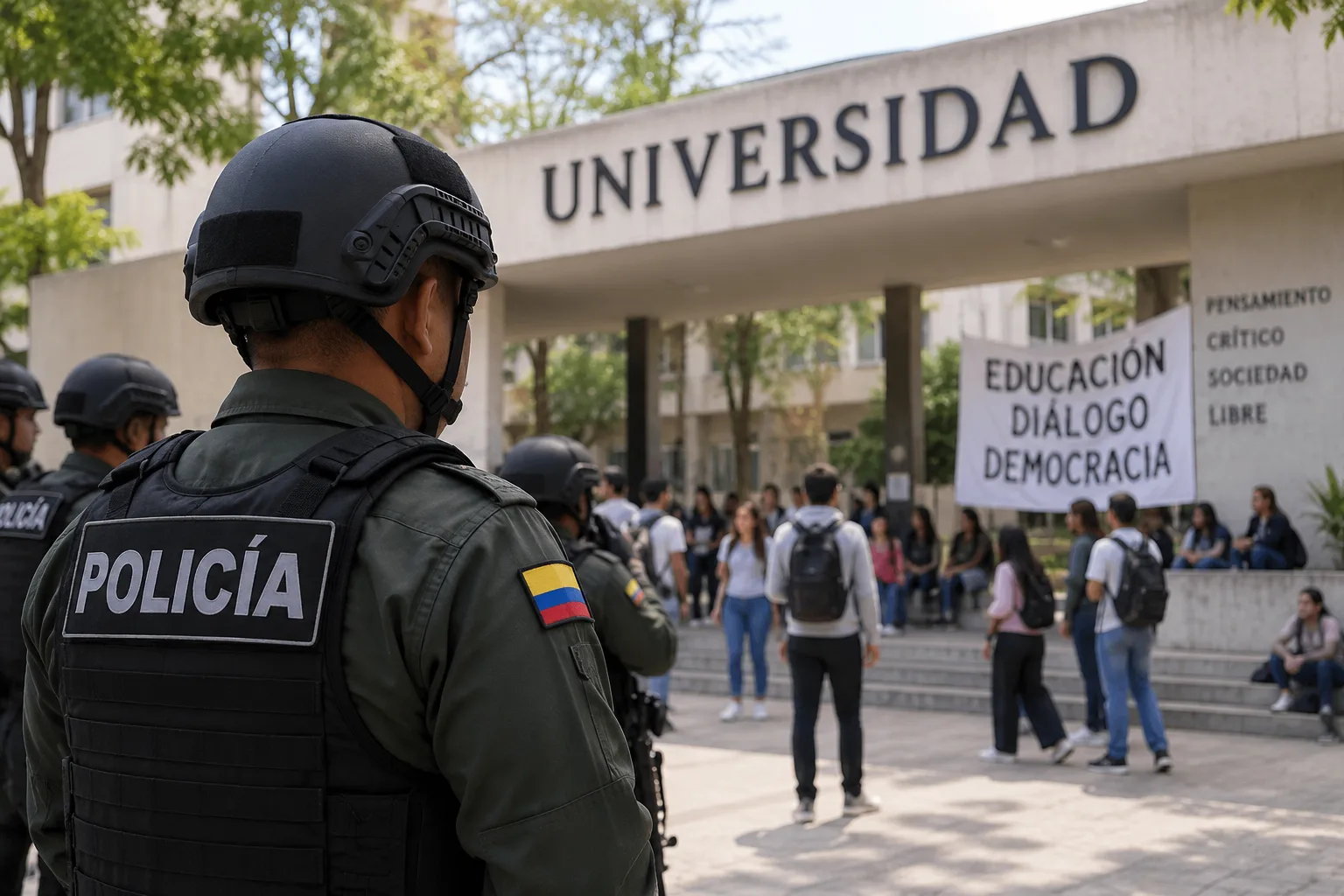 A la Defensoría del Pueblo no le suena mucho la intervención de la Fuerza Pública en las universidades