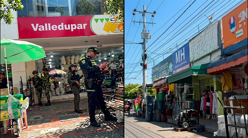 Temor e incertidumbre dividen al comercio de Valledupar: en el sur algunos negocios cierran, mientras el centro mantiene su actividad