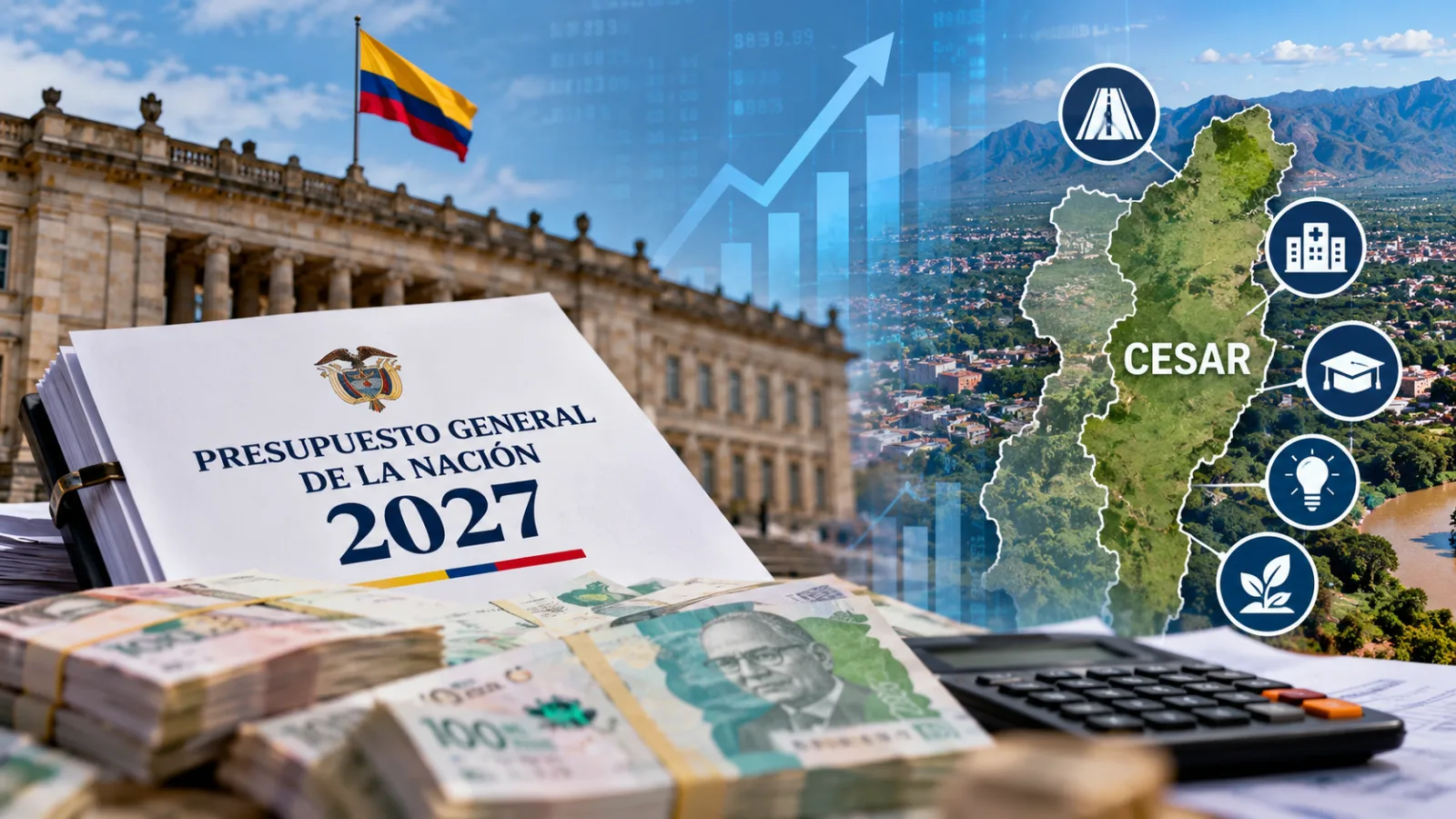 Presupuesto de 2027: el Cesar espera conocer cuánto dinero llegará al departamento mientras avanzan los debates en el Congreso