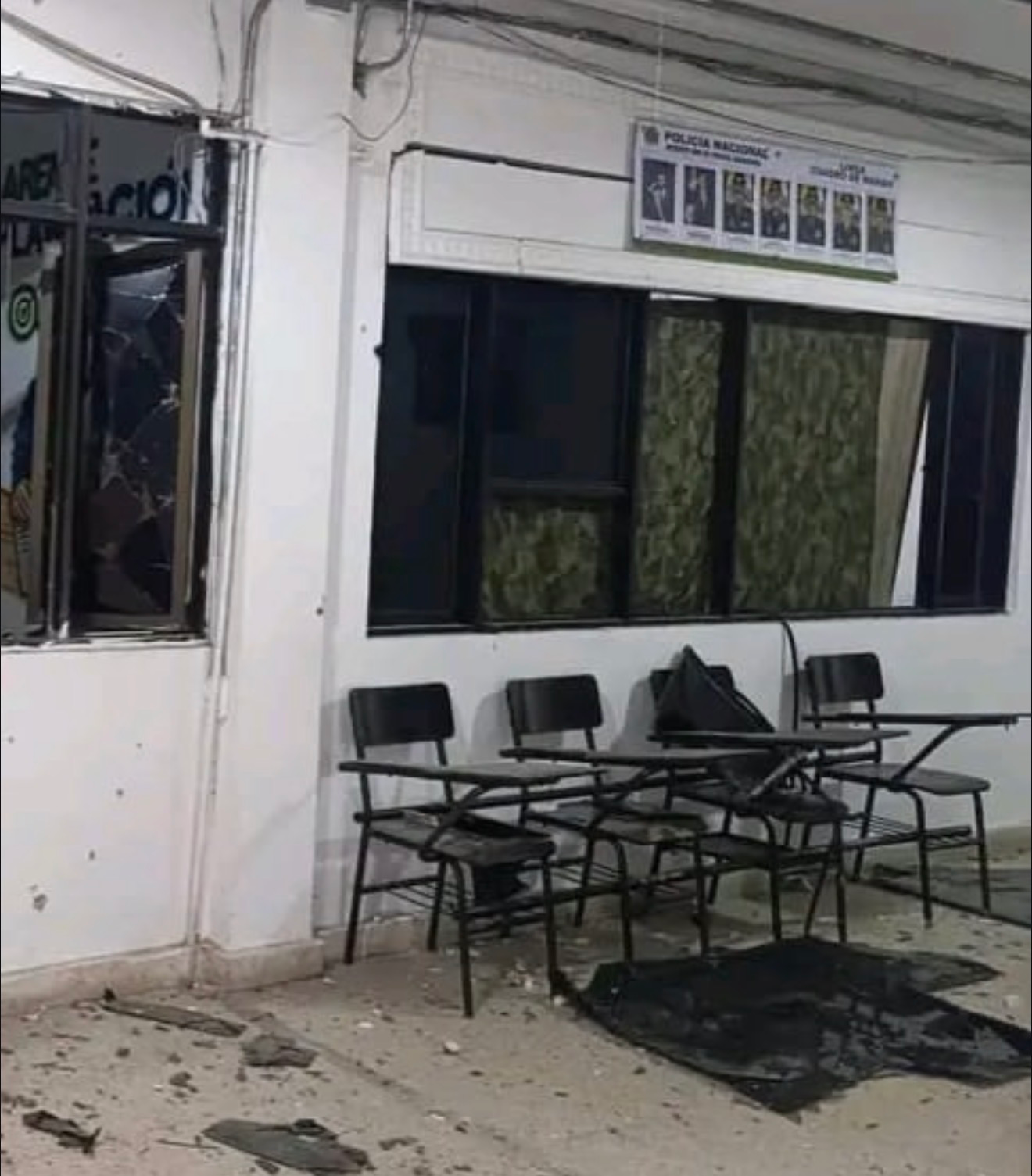 Ataque con drones dejó afectaciones en instalaciones de la Policía en Aguachica