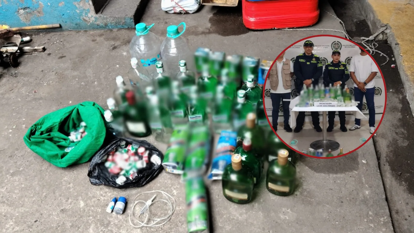 Hallan licor adulterado durante operativo de control en La Jagua de Ibirico