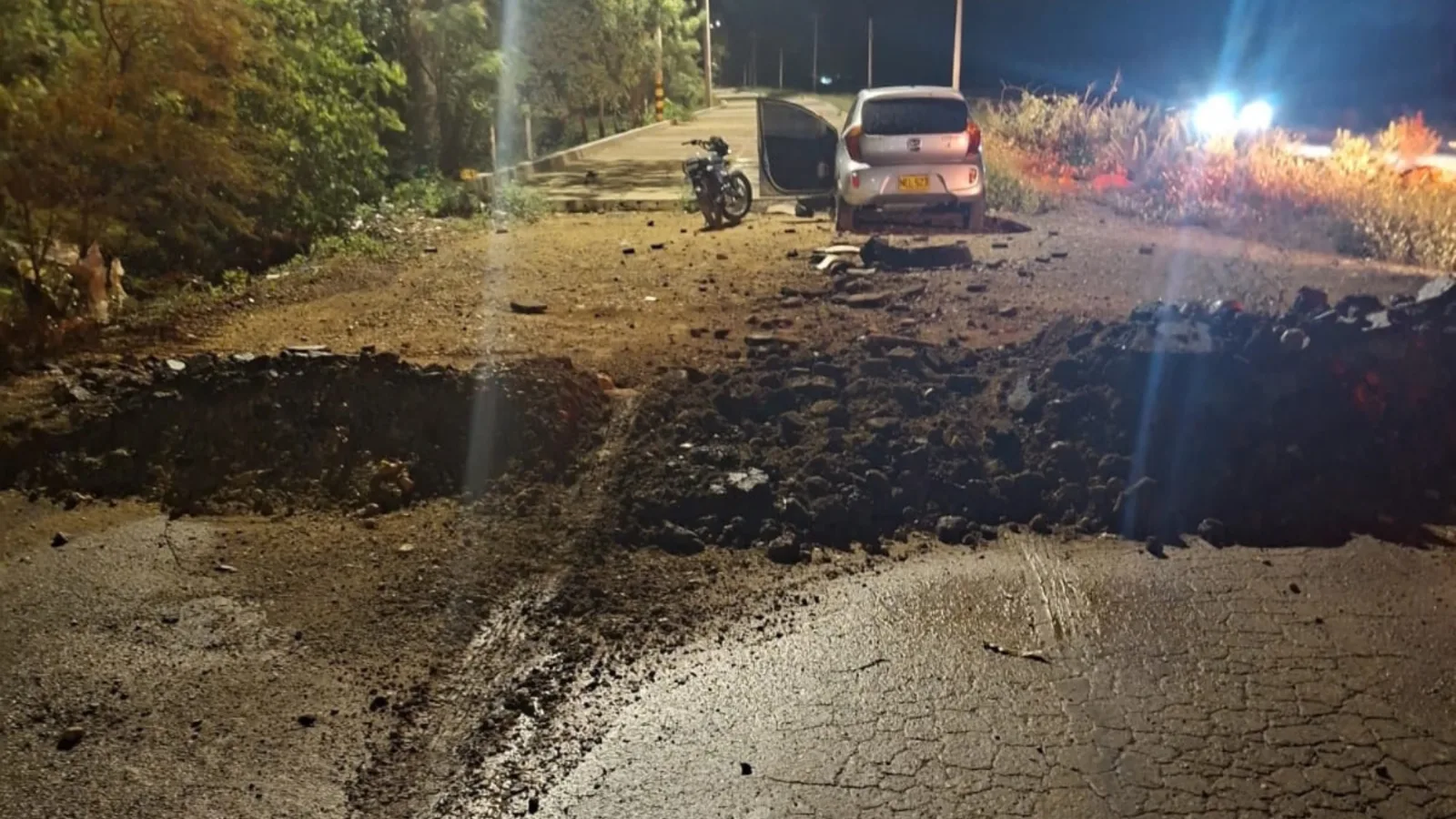 Conductor resultó lesionado tras accidente en la vía La Mesa