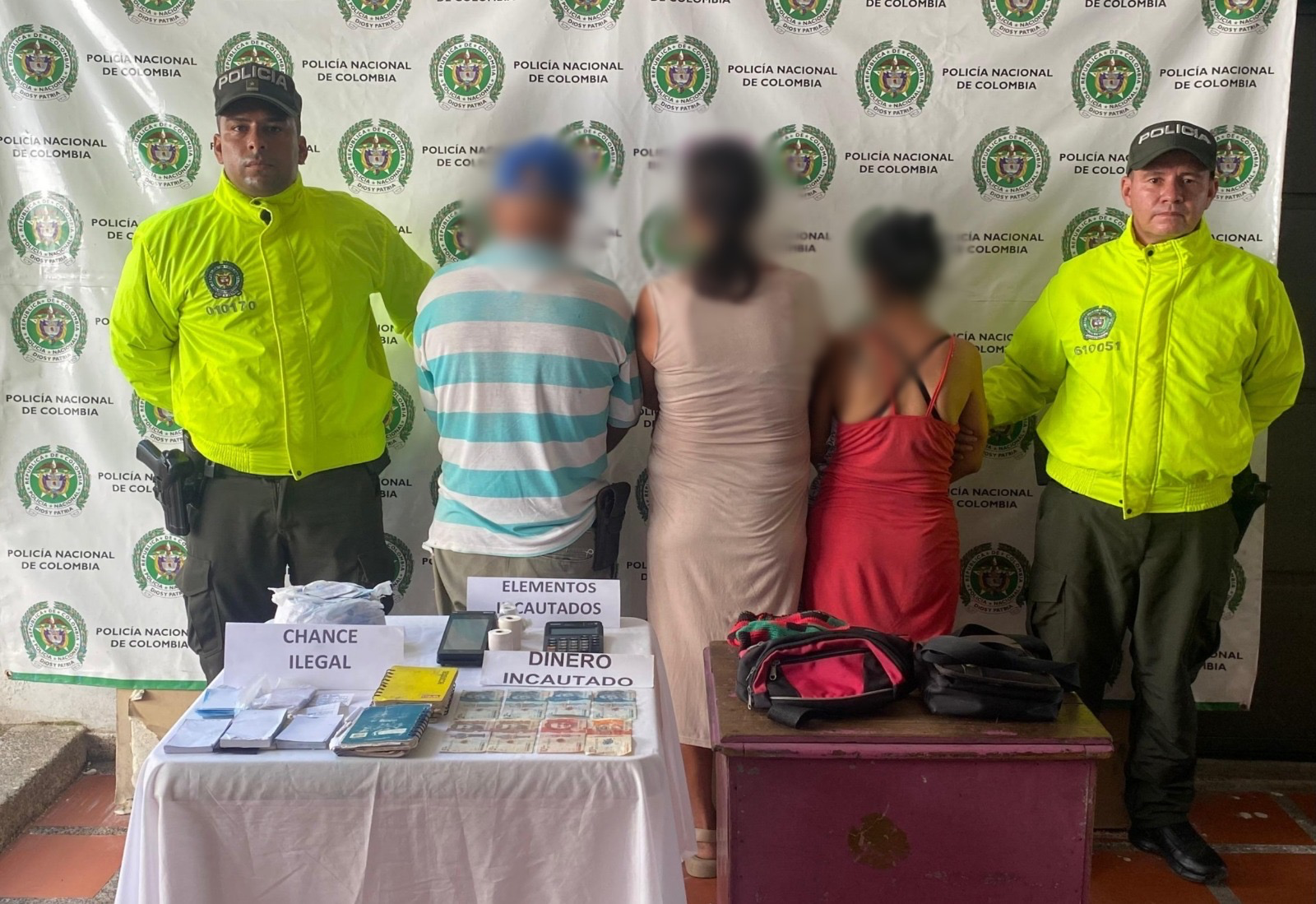 Tres personas fueron capturadas por presunta actividad ilícita con rifas en Pailitas