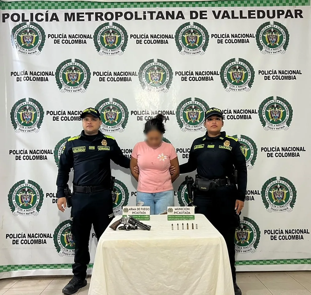 Capturan a una mujer con un revólver y seis cartuchos tras riña en Mariangola