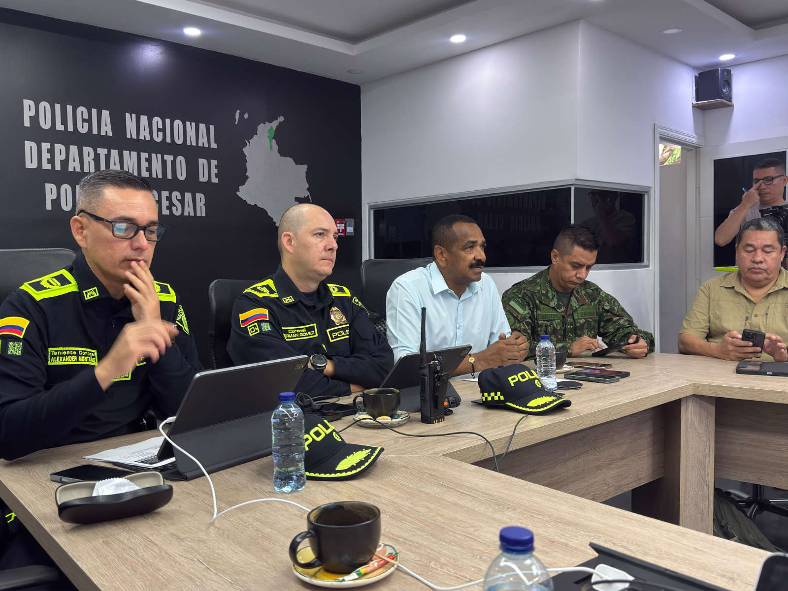 Autoridades coordinaron acompañamiento a manifestaciones pacíficas en el Cesar