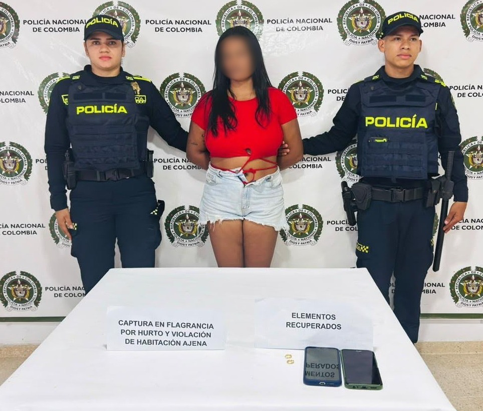 Capturan a una mujer por presunto hurto en La Jagua de Ibirico