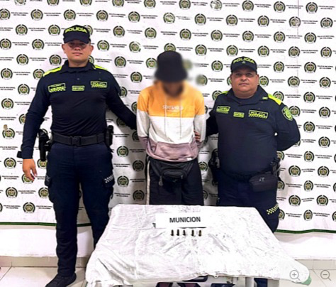 Capturan a un hombre con municiones de varios calibres en Pelaya