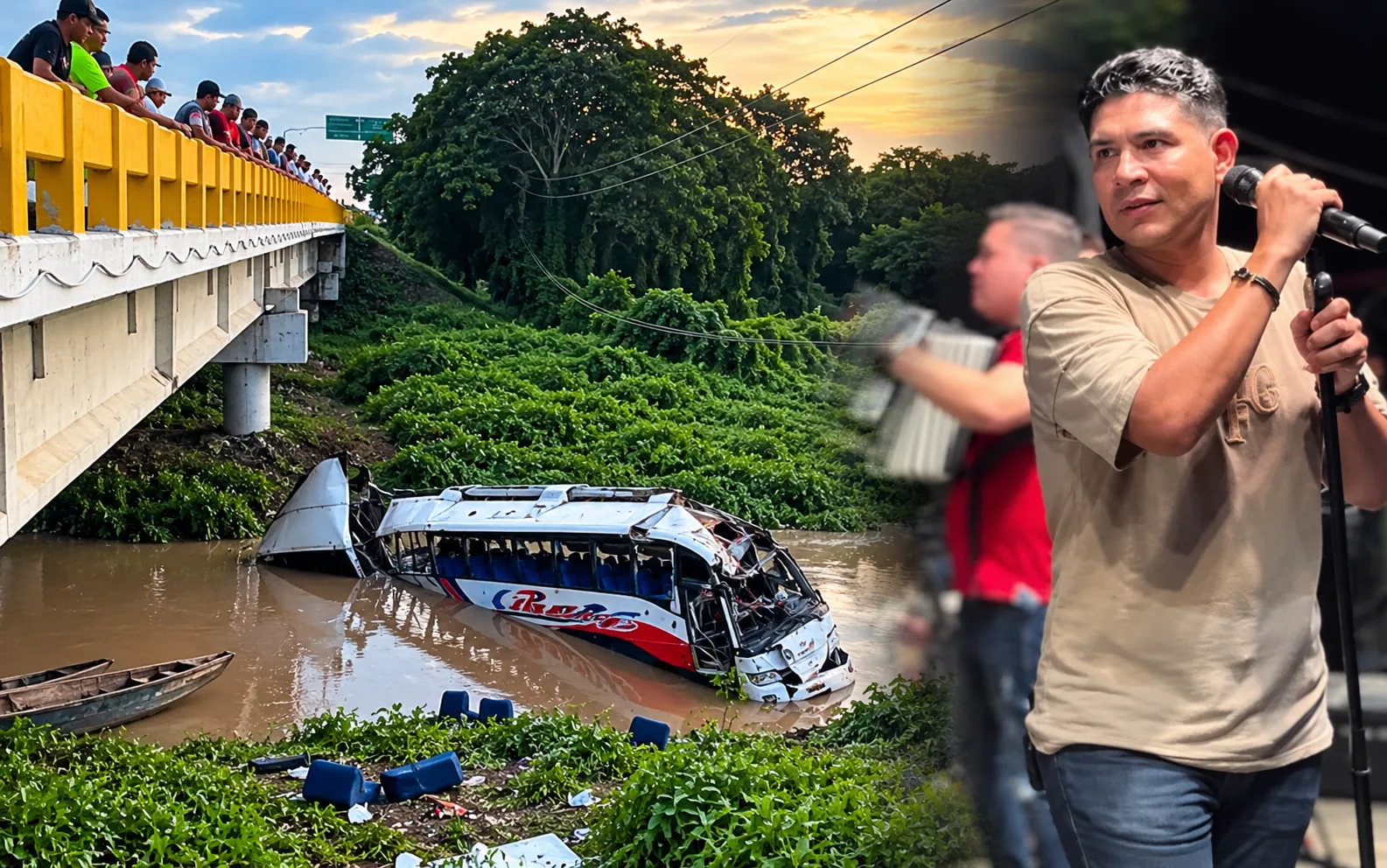 Dos fallecidos en accidente de bus de la agrupación de Kabeto Zuleta
